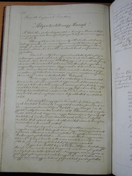 093-Kossuthot_koszonto_level_Turinba_1880-junius-saujhelyi jkv.jpg - A Zempln vrmegye Kzgylse ltal 1880-ban megfogalmazott ksznts az emigrciban l Kossuth-hoz (Borsod-Abaj-Zempln M. Levltr)